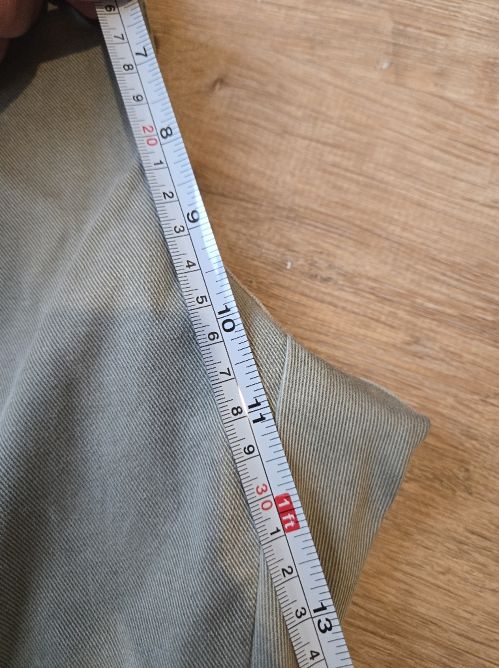 Spanx Stretch Twill Straight Leg Pants in Olive Oil Size M - Picture 10 of 11